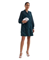 Phase Eight Women's Sonali Satin Embellished Long-Sleeve Dress