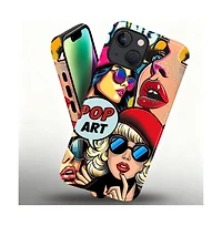 Lisen Phone Case Compatible with Apple iPhone, 2-Layer Durable, Pop Art Icons