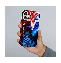Lisen 2-Layer Durable Phone Case Compatible with Apple iPhone 17, Liberty After Dark