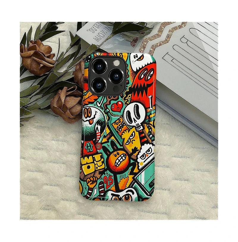 Lisen 2-Layer Phone Case with Anti-Slip Grip and Raised Camera Ring, Compatible with Apple iPhone 16 Pro Max