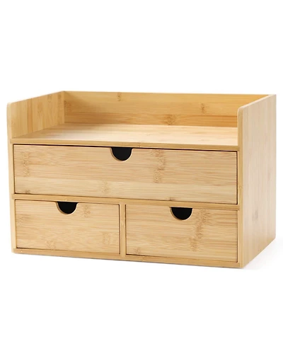 Danrong Desktop Storage Organizer Open Top Trays Fully Assembled Multi Use Organization