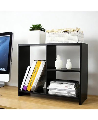 Danrong Adjustable Double H Desktop Organizer Multi Functional Storage Shelf For Desk