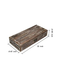 Danrong Handmade Solid Wood Desk Organizer With Drawers For Home Office Kitchen Vanity