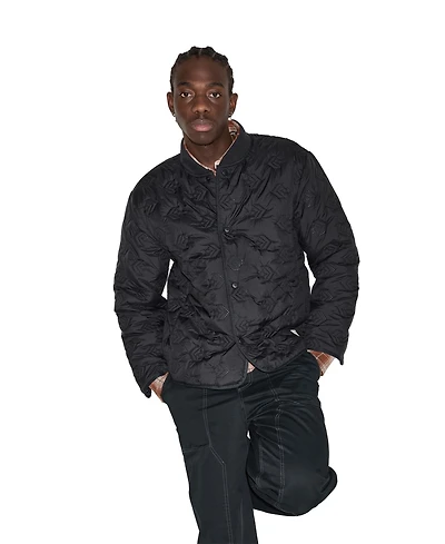 Converse Men's Starwork Chevron Quilted Regular-Fit Jacket