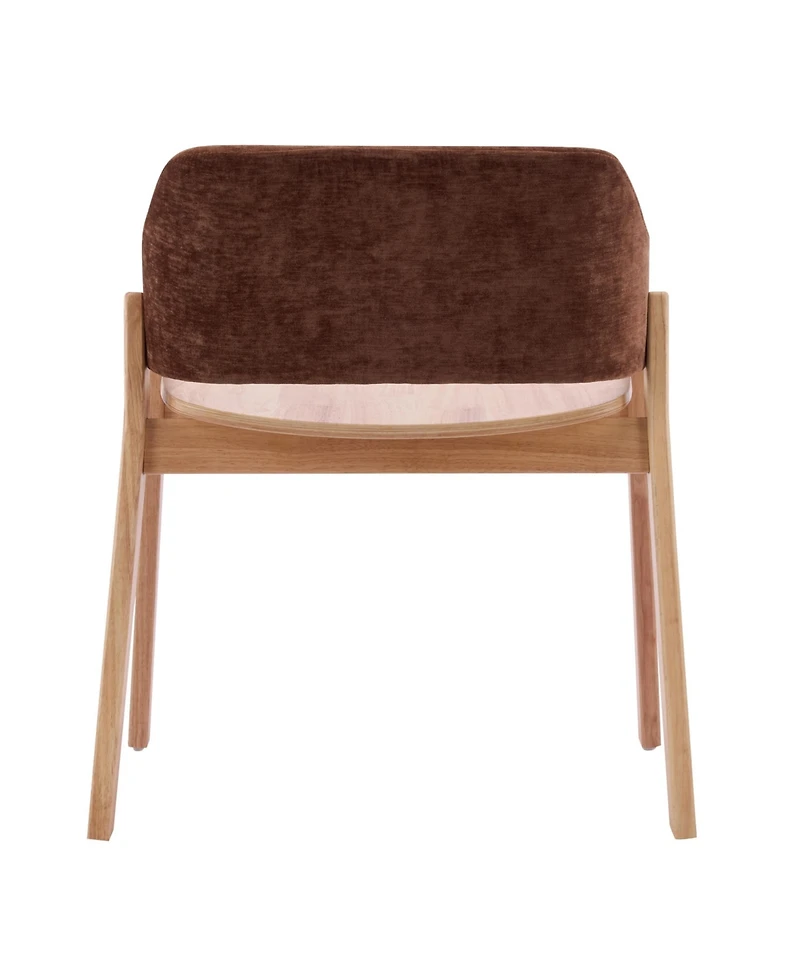 Boyel Living 2-Piece Upholstered Dining Chairs with Arms, Fabric and Natural Rubberwood Frame, Farmhouse Chairs