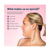 Gimme Beauty X-Fine Hair Bands Slim Fit Elastic Ties for Extra Fine Hair 20 Pack