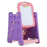 Sugift 4-in-1 Kids Art Double-Sided Magnetic Adjustable Easel