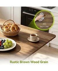 Tribesigns 47" Square Kitchen Island with Storage,Island Table