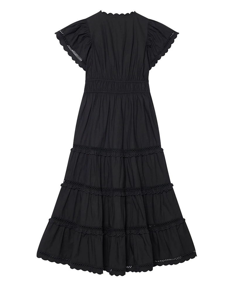 Mint Velvet Women's Cotton Ruffle Maxi Dress