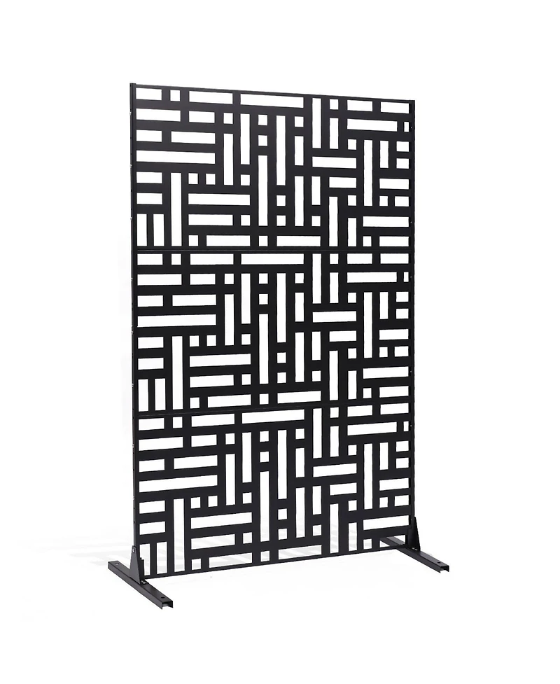 Slickblue 3 Panel Freestanding Privacy Screen for Indoor Outdoor Spaces