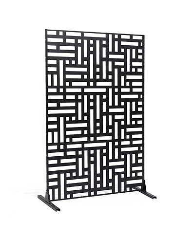 Slickblue 3 Panel Freestanding Privacy Screen for Indoor Outdoor Spaces