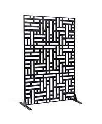 Slickblue 3 Panel Freestanding Privacy Screen for Indoor Outdoor Spaces