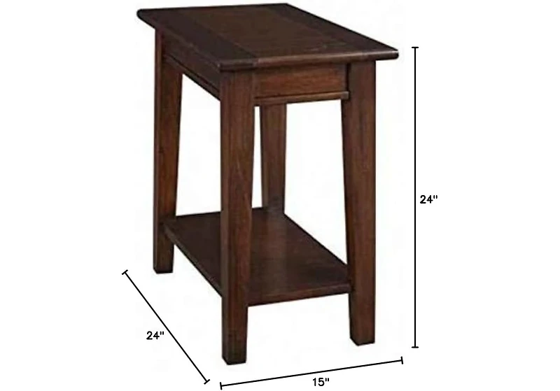 A-America Westlake Chairside Table, with Shelf