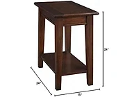 A-America Westlake Chairside Table, with Shelf
