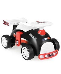 Sevorley Police-Themed Toddler Foot-to-Floor Music Ride-On Push Car, Ages 19-36 Months