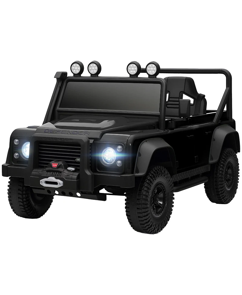Sevorley 12V Land Rover Defender 110 Svx Kids' Ride-On Truck with Parental Remote Control & Led Lights, Ages 3-5