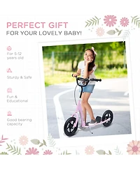 Sevorley Kids Kick Scooter with Adjustable Handlebar and All-Terrain Tires, Ages 5-12