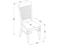East West Furniture 5-Piece Kitchen Table Set Contains a Kitchen Table and 4 Wooden Chairs with X Back