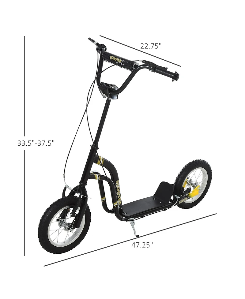 Sevorley Kids Kick Scooter with Adjustable Handlebar, All-Terrain Tires and Non-Slip Deck, Ages 3+