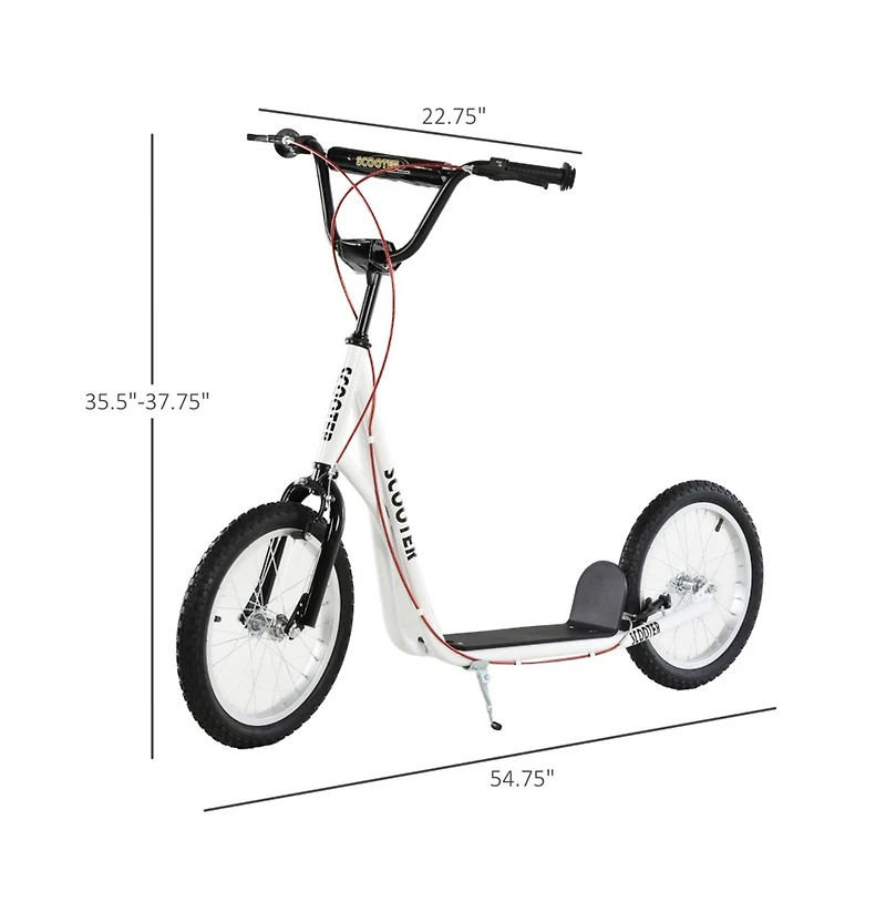 Sevorley Kids Kick Scooter with Adjustable Handlebar, Non-Slip Deck & All-Terrain Tires, Ages 3+