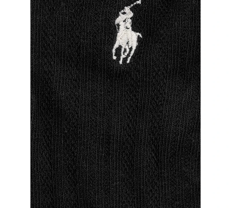 Polo Ralph Lauren Girls' 4-11 Velvet Ribbon Socks, 3-Pack