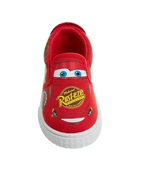 Disney Boy s (7-12) Lightning McQueen Slip-On Canvas Sneakers