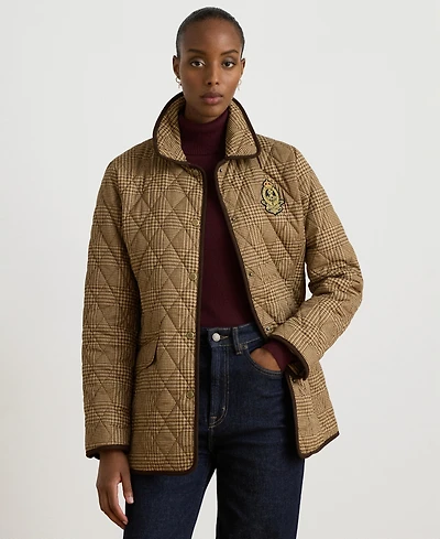 Lauren Ralph Womens Crested Quilt