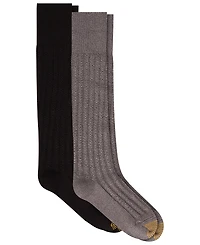 Gold Toe Women's Over-the-Knee Tuckstitch Reinforced Toe Socks, 2-Pack