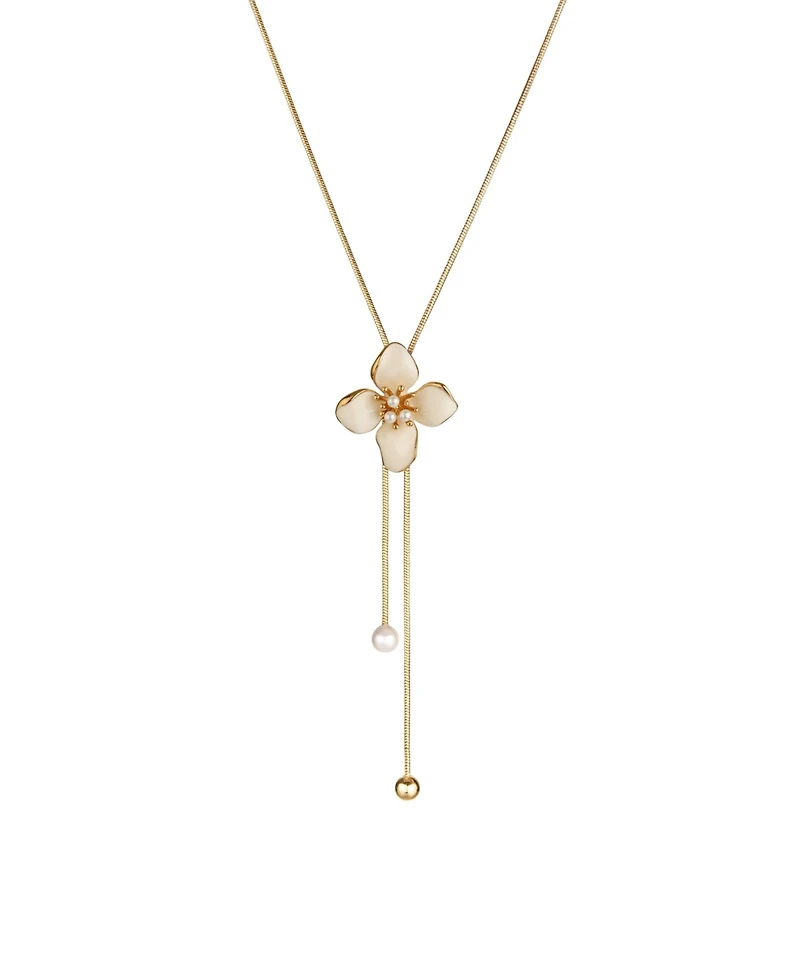 Retro Chic Iris Blossom Adjustable Necklace