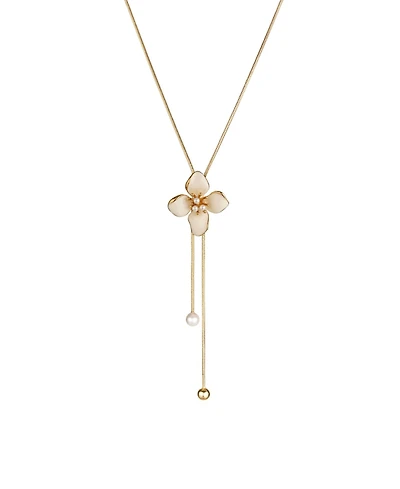 Retro Chic Iris Blossom Adjustable Necklace