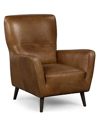 Avori Leather 32" Club Chair, Macy's Exclusive