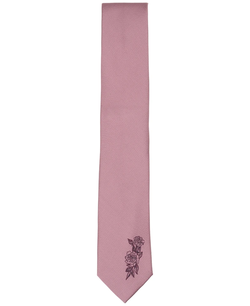 Bespoke Fashion Women's La Femme Rose Pattern Necktie
