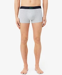 Lacoste Men's 3-Pack Regular Fit Stretch Mini Croc Trunks