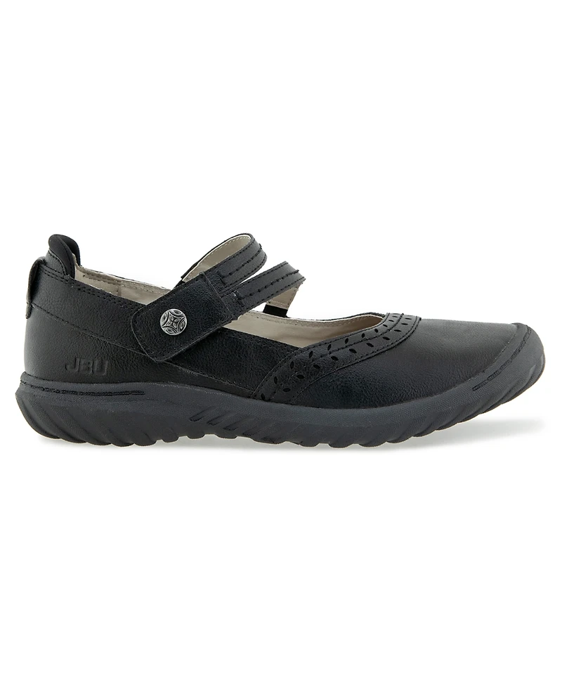 Jbu Women's Adeline-Wide Mary Jane Flats