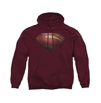Superman Men's Man Of Steel Mos Shield Pull-Over Hoodie