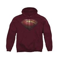 Superman Men's Man Of Steel Mos Shield Pull-Over Hoodie