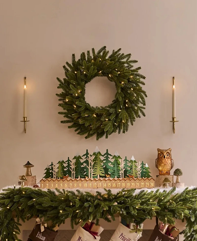 Balsam 26" Hill Fraser Fir Pre-Lit Wreath