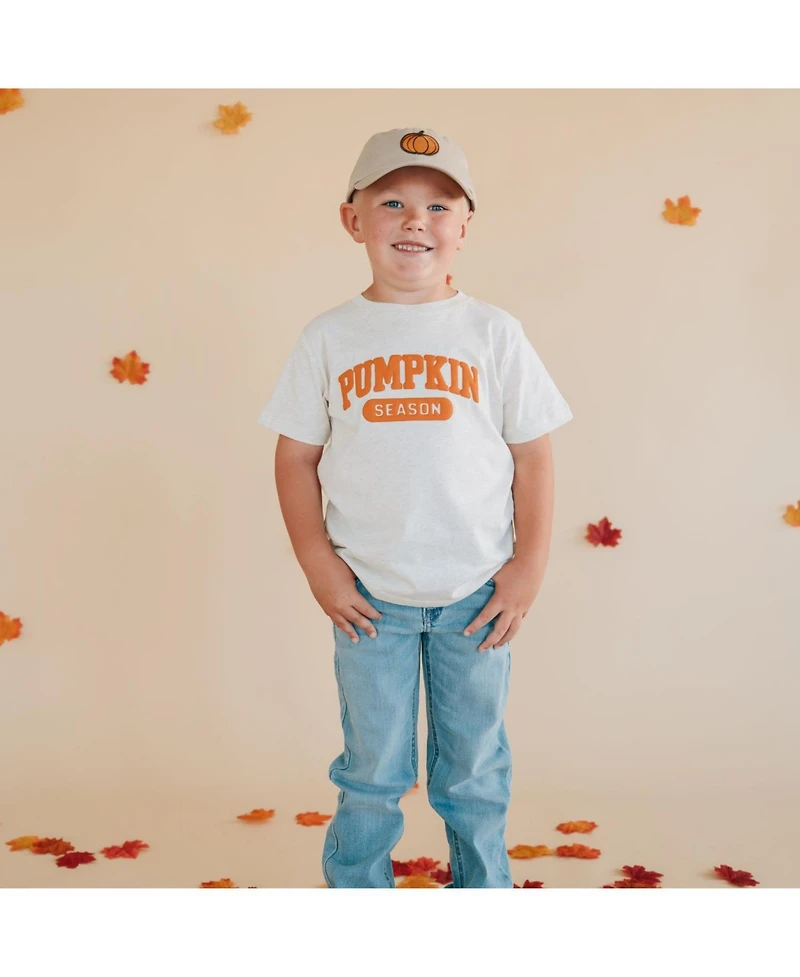 Sweet Wink Little Boys Pumpkin Season Puff Ink Short Sleeve T-Shirt