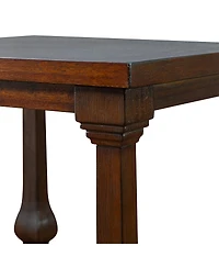 Streamdale Furniture 24.8" Farmhouse Wood End Table with Storage Shelf
