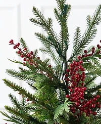 Balsam Hill 3 ft Outdoor Berry Pre-Lit Potted Tree