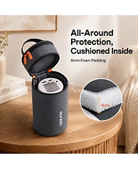 Aurzen Mini Projector Carrying Case, Portable Storage Bag with Foam Padding, Dual-Use Handle, Compatible with E1R, HY300/Pro, Ygskk and The Freestyle