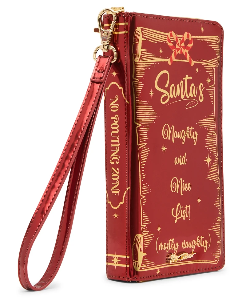Betsey Johnson Naughty List Bifold Wristlet