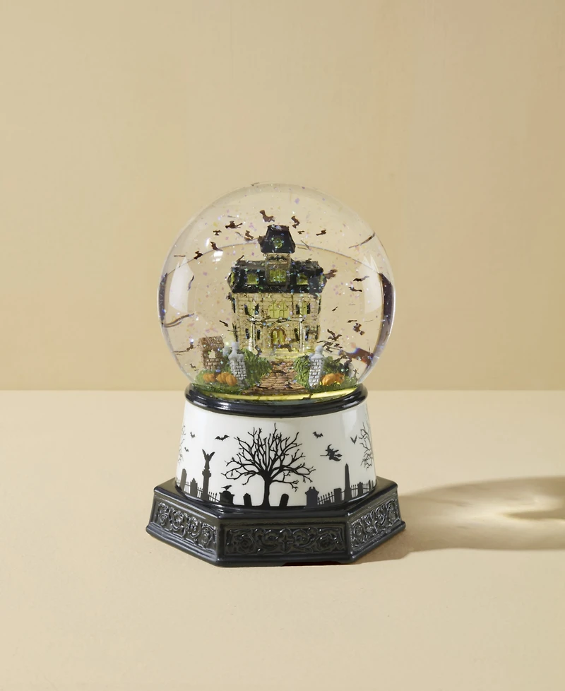 Lenox Haunted Village Light-Up Snow Globe