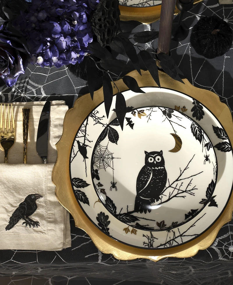Lenox Haunted Halloween Dinner Plates, Set of 4