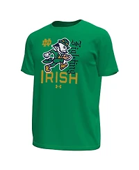 Under Armour Men's Notre Dame Fighting Irish Wear Green Tech Stretch Loose-Fit T-Shirt