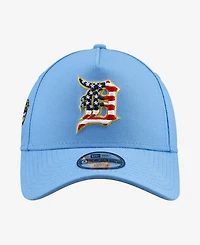New Era Big Boys and Girls Light Blue Detroit Tigers Celebrate America's 250th 9FORTY A-Frame Adjustable Hat