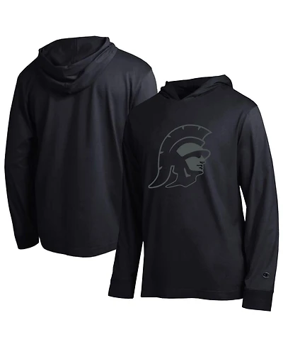 Champion Men's Usc Trojans Tonal All-Star Hooded Dropped-Shoulder Long-Sleeve T-Shirt