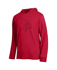 Champion Men's Red Louisville Cardinals Tonal All-Star Long Sleeve Hooded T-Shirt