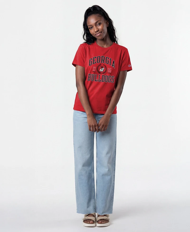 Champion Women's Georgia Bulldogs Lifestyle Short-Sleeve Crewneck T-Shirt