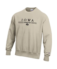 Champion Men's Iowa Hawkeyes Heavyweight Reverse Weave Crewneck Sweatshirt